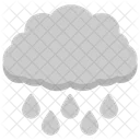 Rain Cloud Raindrops Rainy Weather Icon