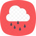 Rain Cloud Raindrops Icon