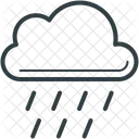 비 날씨 구름 아이콘
