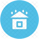 Rainy House Home Icon