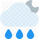 Rainy Night Cloud Icon