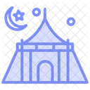 Ramadan Tent Duotone Line Icon アイコン