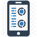 Mobile Graphique En Ligne Icône