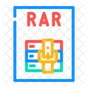 Rar Archivo Formato Icono