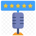 Rating Microphone Feedback Icon