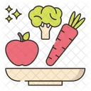 Raw Food Vegan Vegetarian Icons Vegan Icon