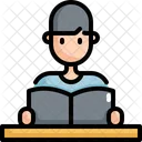 Reading Man Book Icon