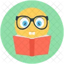 Reading Studying Cartoon Icon