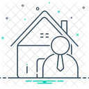 부동산 중개인 부동산 부동산 아이콘