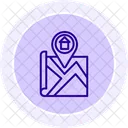 Real Estate Navigator Line Icon Icon