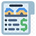 Real Estate Price List Icon