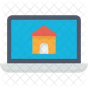 Real Estate Website Online Buy Property Laptop Icon