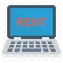 Laptop Rent Device Icon