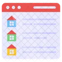 Real Estate Website  Icon