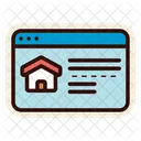 Real Estate Website Online Property Online Real Estate Icon