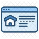 Real Estate Website  Icon