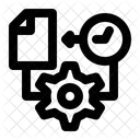 Real Time Processing Data Processing Icon
