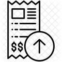 Receipt Ticket Upload Invoice Icon