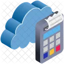 Cloud Computing Receipt Icône