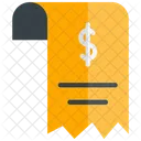 Receipt Icon Financial Transactions  Icon