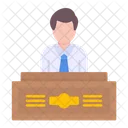 Hotel Service Receptionist Icon