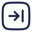 Recive Square Arrow Ui Icon