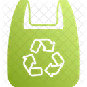 Recycelte Plastiktute Symbol