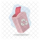 Recycle Bin Trash Dustbin Icono