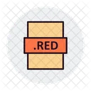 File Type Red File Format Icon