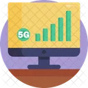 5 G 4 G Comunicacion Icono