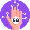 5 G 4 G Comunicacion Icono