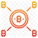 Red bitcoin  Icono