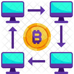 Red bitcoin  Icono