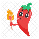 Red Pepper Red Chilli Food Spice Icon