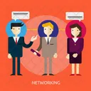 Networking Negocios Comunicacion Icono