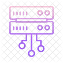 Enlace De Servidor Redes De Bases De Datos Redes De Servidores Icono