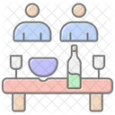 Refeições em família  Ícone