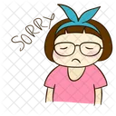 Sorry Regret Sad Down Miumiu Emoticon Expression アイコン