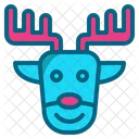 Reindeer Christmas Santa Winter Rudolph Icon