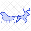 Reindeer Sleigh  Icon