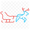 Reindeer Sleigh  Icon