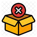 Reject Product Box Package Icon