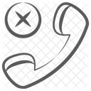 Delete Call Remove Call Calling Service Icon