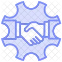 Relationship Management Duotone Line Icon Icon