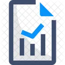 Relatorios Grafico De Crescimento Analise Ícone