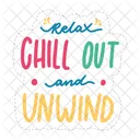 Relax Chill Out And Unwind Chill Out Relax Icon