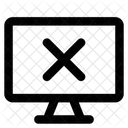 Computer Desktop Delete Device Remove Display Computer Deny Desktop Fail Failure Icon
