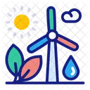 Renewable Energy Renewable Energy Ocean Ecology Icon