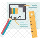 Renovation Plan Design Icon