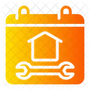 Renovation Calendar Construction And Tools Icon
